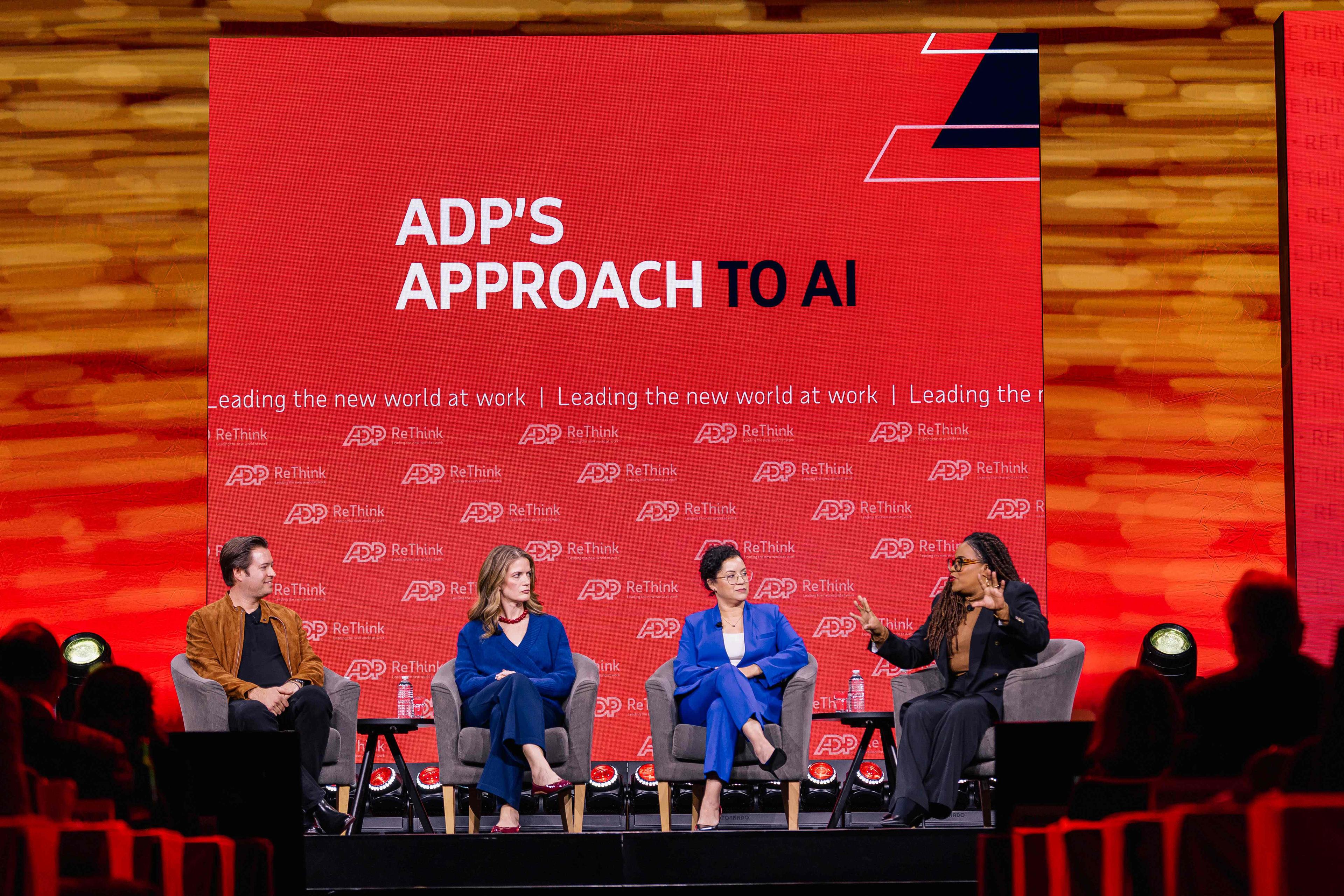 Ted Kopta in conversation with Naomi Lariviere, Helena Almeida and Giselle Mota at ADP ReThink 2026
